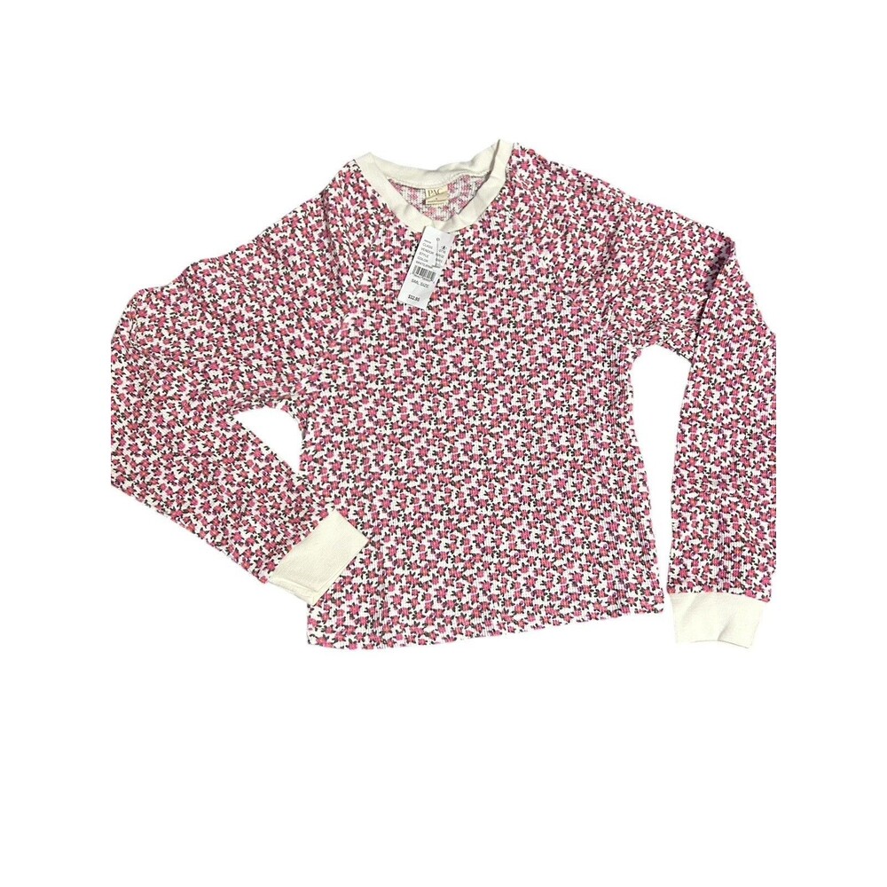 Pacsun NWT Thermal Cropped Floral Top Sz S‎ (MSRP $32.95)